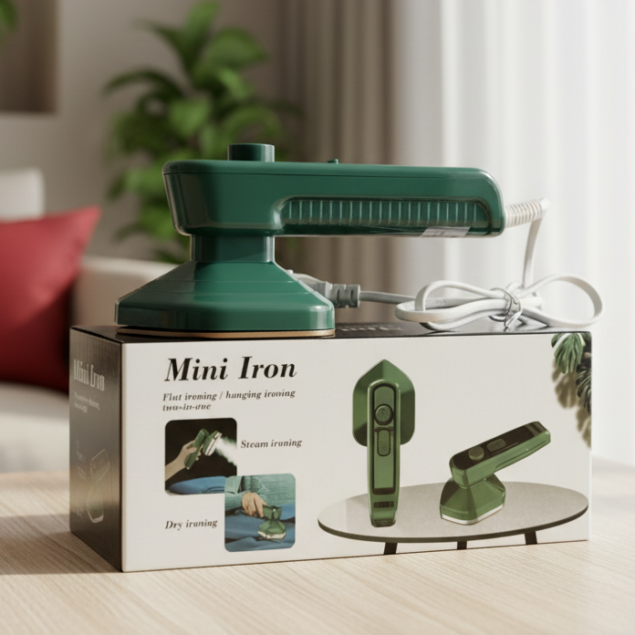 Gharsazz Portable 2-in-1 Handheld Garment Steamer & Dry Iron - Wet & Dry Ironing