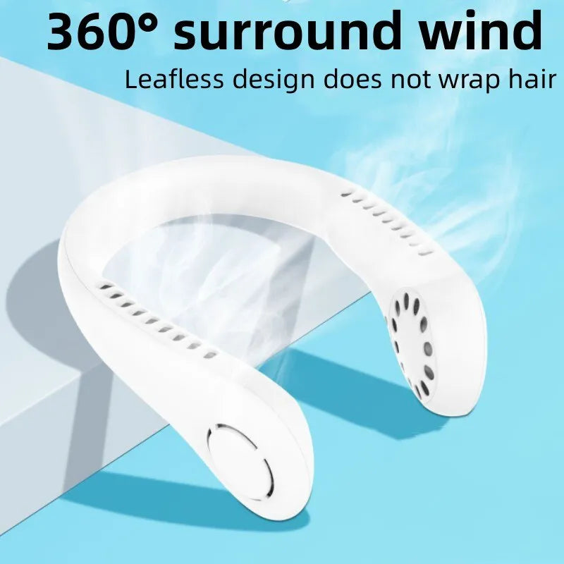 Portable Neck Fan – Rechargeable Hands Free Summer Cooling fan