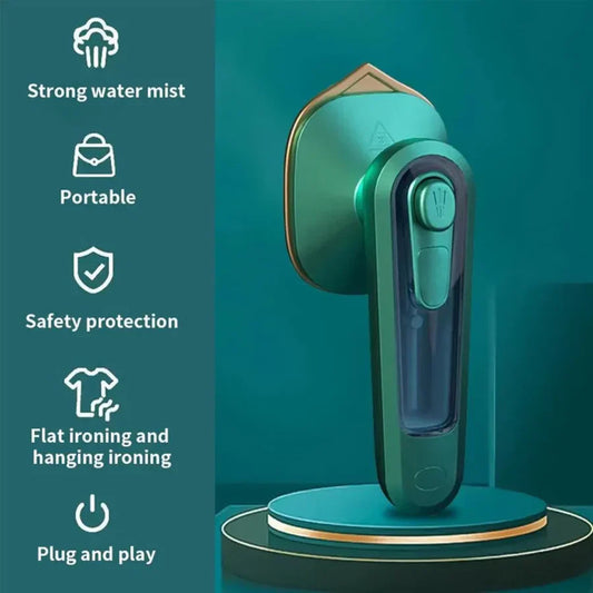 Gharsazz Portable 2-in-1 Handheld Garment Steamer & Dry Iron - Wet & Dry Ironing